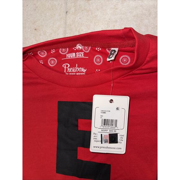 Terrapins GameDay Pressbox NCAA Oversized Long Sleeve Shirt OS New NWT - Picture 3 of 6